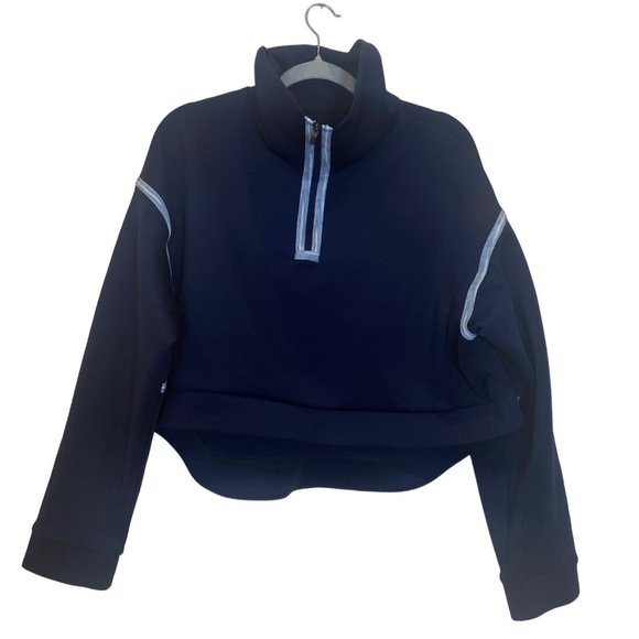 Nike Womens Tech Pack 1/4-zip Fleece Training Pullover Blackened Blue M - Picture 2 of 16